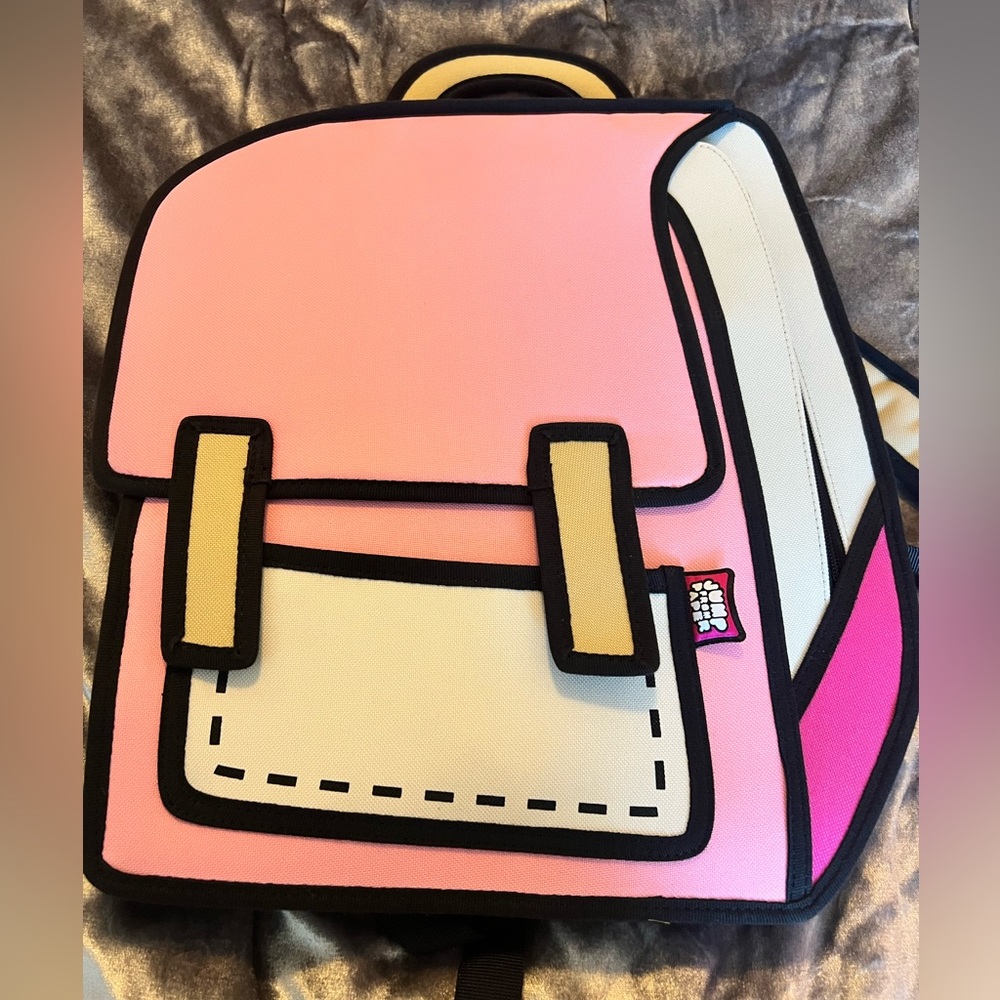 Jump from paper spaceman pink backpack